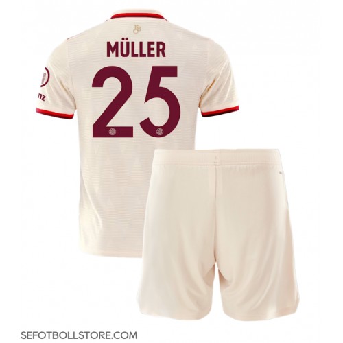 Bayern Munich Thomas Muller #25 Replika babykläder Tredjeställ Barn 2024-25 Kortärmad (+ korta byxor)